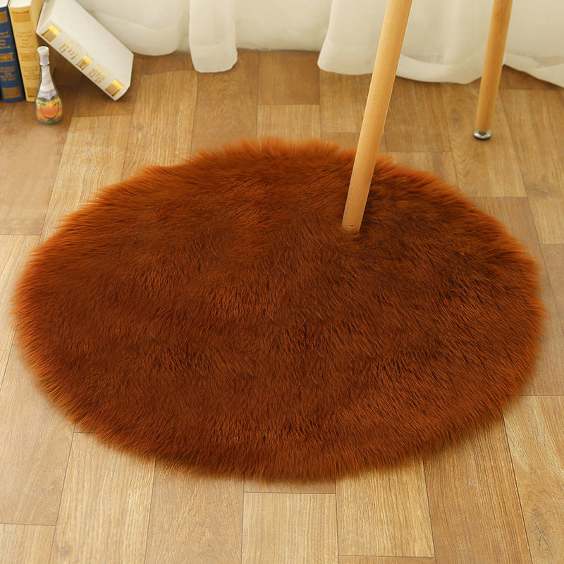 Comfort Girls Room Foot Rug Multicolor Plain Carpet Shag Pet Friendly Machine Washable Non-Slip Rug