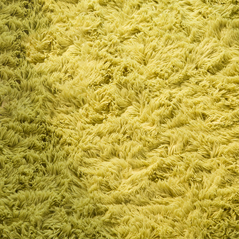 Tapis de zone décontractée verte fausse en laine Plaine tapis résistante résistante au tapis lavable antidérapant pour une grande pièce
