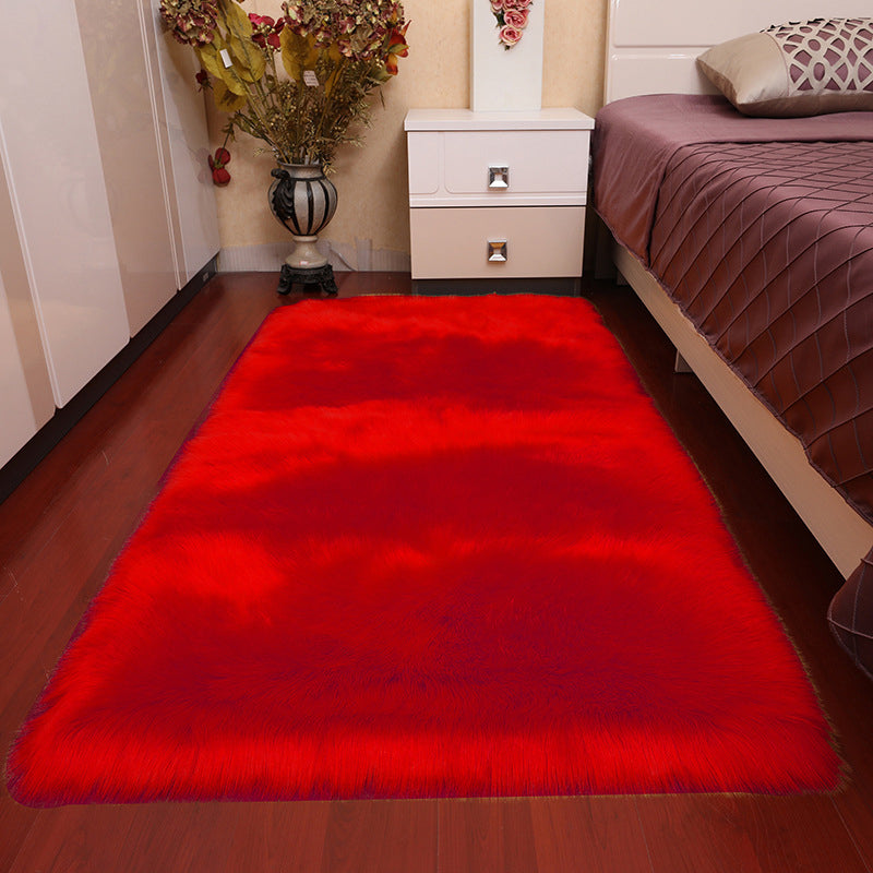 Modischer, minimalistischer Teppich, mehrfarbig, einfarbig, schmutzabweisender, haustierfreundlicher Teppich für Schlafzimmer