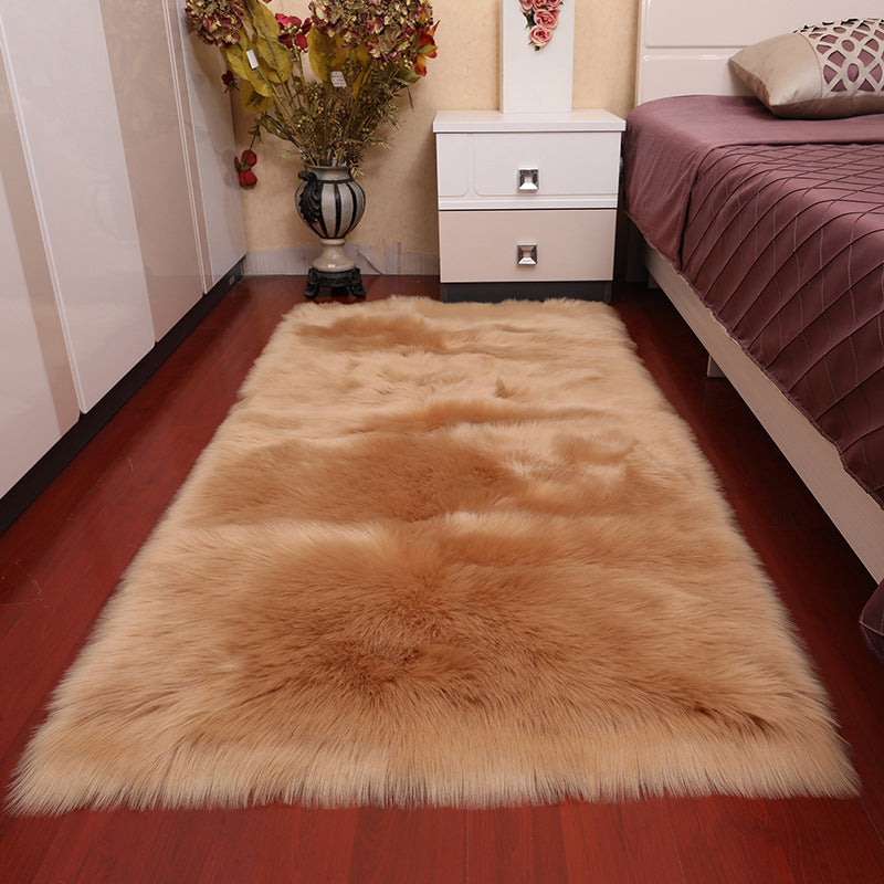 Modischer, minimalistischer Teppich, mehrfarbig, einfarbig, schmutzabweisender, haustierfreundlicher Teppich für Schlafzimmer