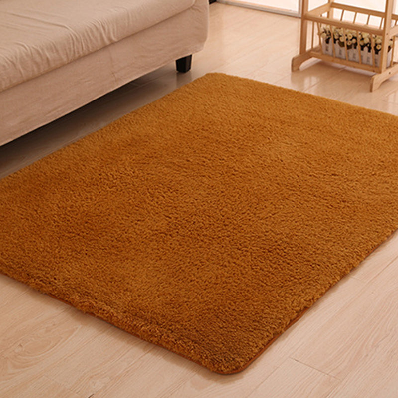 Multicolor Nordic Indoor Rug Faux Fleece Plain Carpet Machine Washable Pet Friendly Rug for Great Room