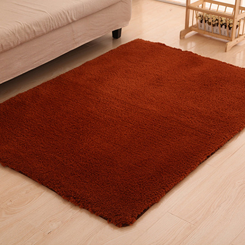 Multicolor Nordic Indoor Rug Faux Fleece Plain Carpet Machine Washable Pet Friendly Rug for Great Room
