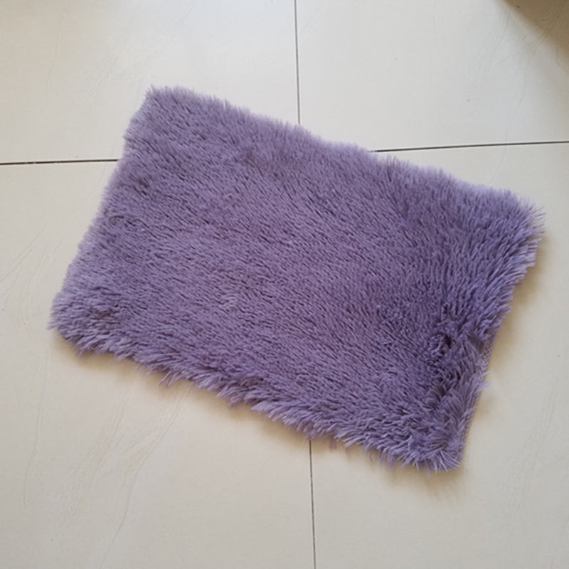 Tapis à motifs de quatrefoil unique Multi couleurs moderne Tapis fausse fausse fourrure anti-glissement