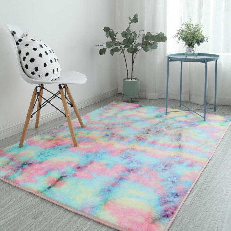 Tapis à colorant spatial chic Tapis décontracté multicolo
