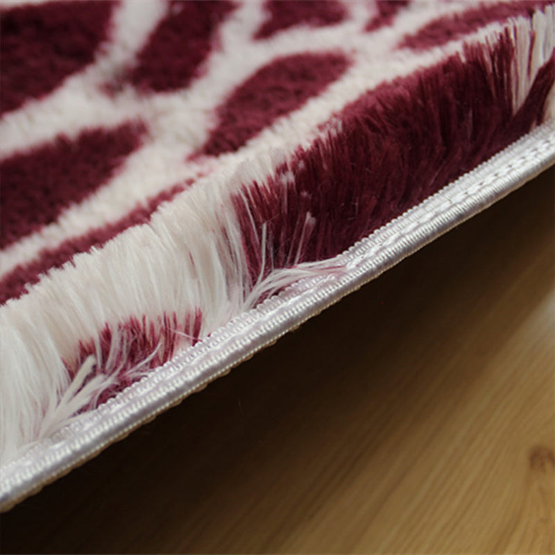 Stylish Leopard Print Rug Multicolor Comfort Rug Fluffy Stain Resistant Washable Anti-Slip Carpet for Home
