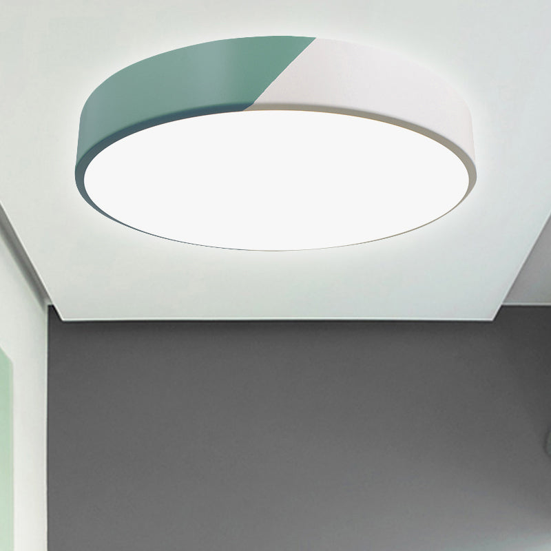 Plafonnier rond en acrylique au Design nordique, panneau mince, plafonnier pour salle à manger