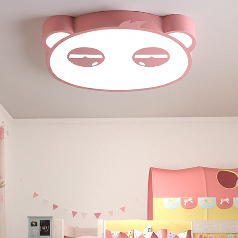 Salle de soins Panda lampe fluorescente acrylique animal Candy coloré LED plafonnier