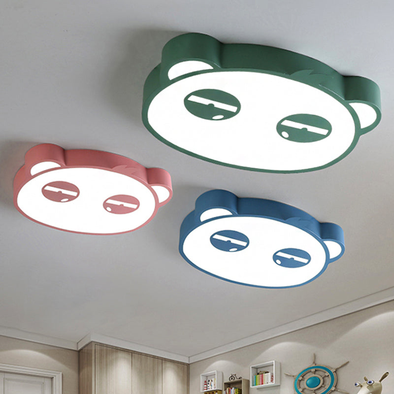 Salle de soins Panda lampe fluorescente acrylique animal Candy coloré LED plafonnier