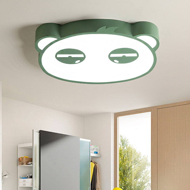 Salle de soins Panda lampe fluorescente acrylique animal Candy coloré LED plafonnier