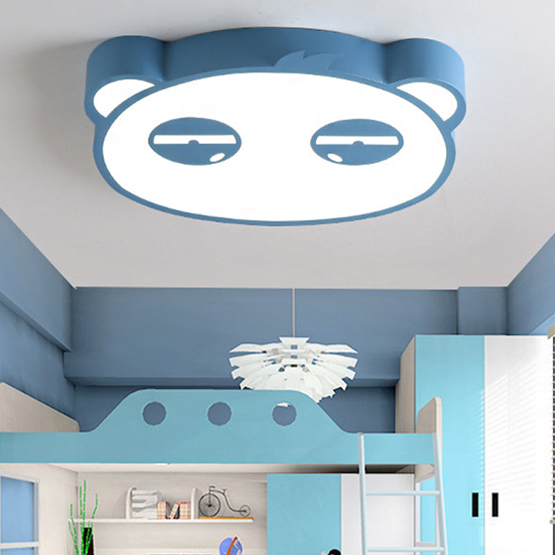 Salle de soins Panda lampe fluorescente acrylique animal Candy coloré LED plafonnier