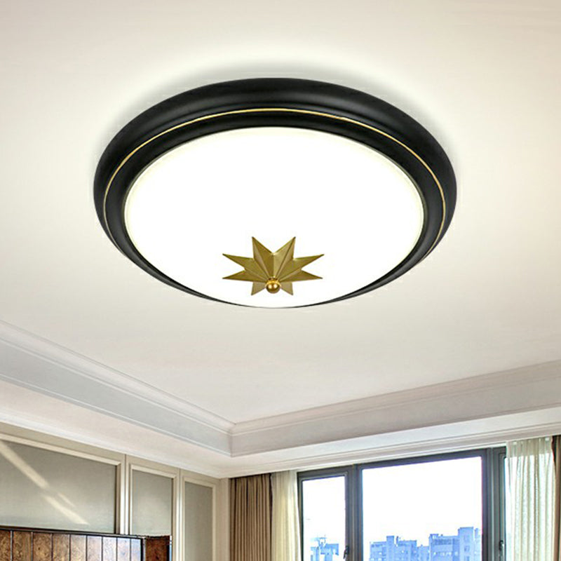 Retro Bowl LED-Unterputzbeleuchtung Opalglas-Unterputz-Deckenleuchte für den Flur