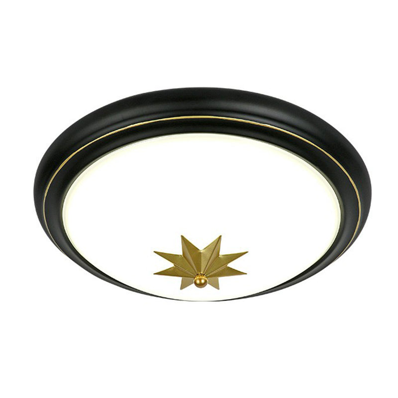 Retro Bowl LED-Unterputzbeleuchtung Opalglas-Unterputz-Deckenleuchte für den Flur