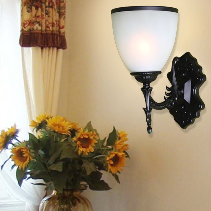 Éclairage mural à un seul bulbe