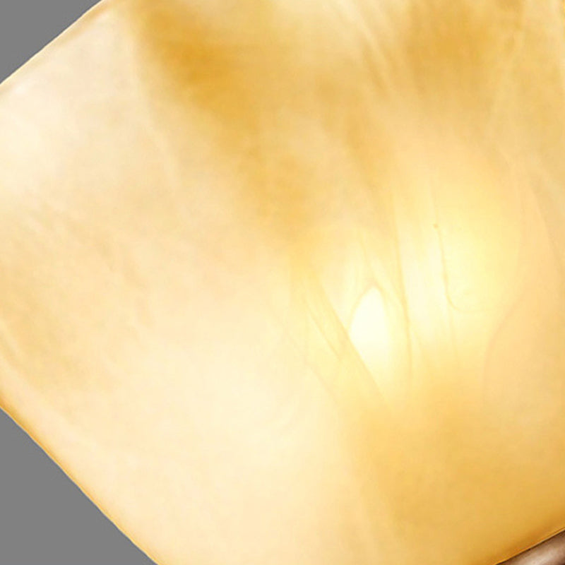 Lampada da parete a forma di vetro beige rustico a 2 teste lampada da parete camera da letto in marrone