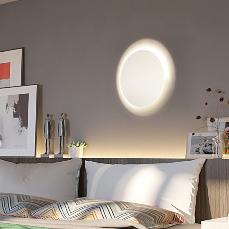 Semisfeer Acryl Wandlicht Modernisme Wit/goud LED SCONCE Licht in warm/wit licht voor slaapkamer