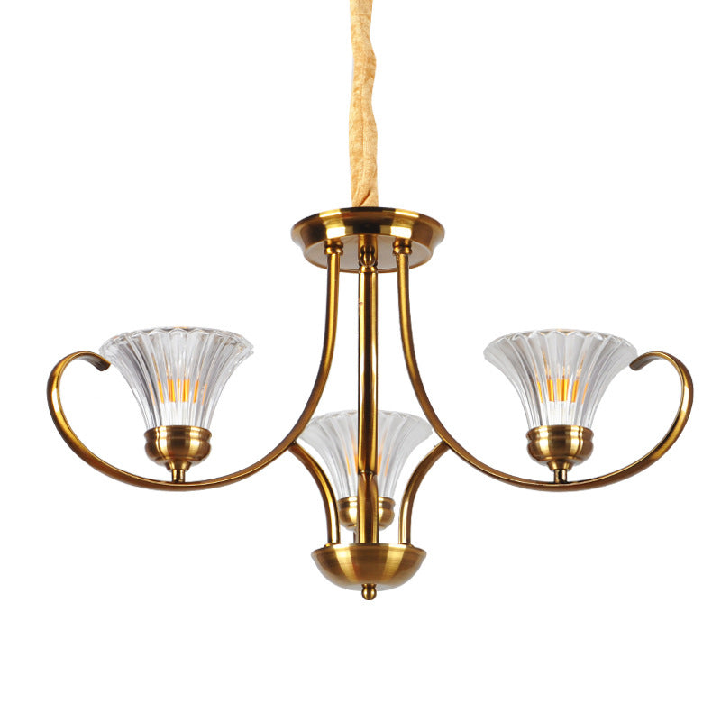 Brass 3/6 lumières lustre luminaire