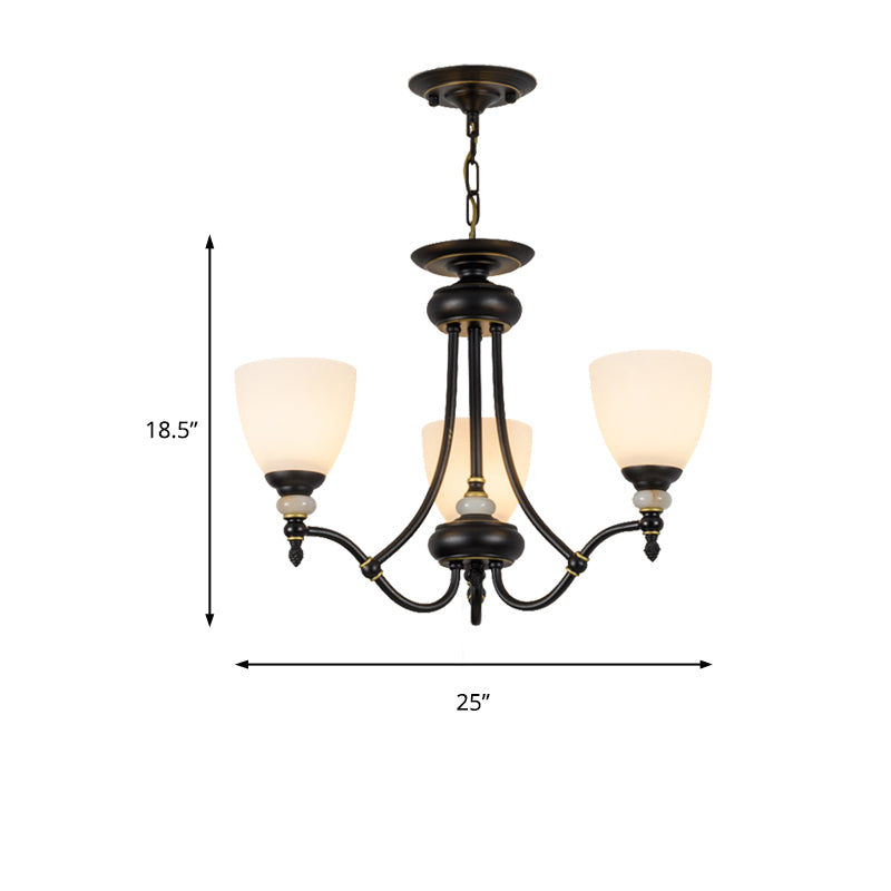 3/6/8 LUMILES CHANDELIER LUMIÈRE SPUTNIK VERRE BLANC Classic Classic Dining Room plafond Plafond avec tasse en forme