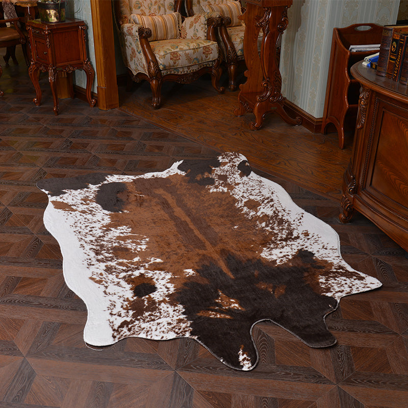 Raffretto tappeto moderno moderno di tappeto moderno marrone scuro