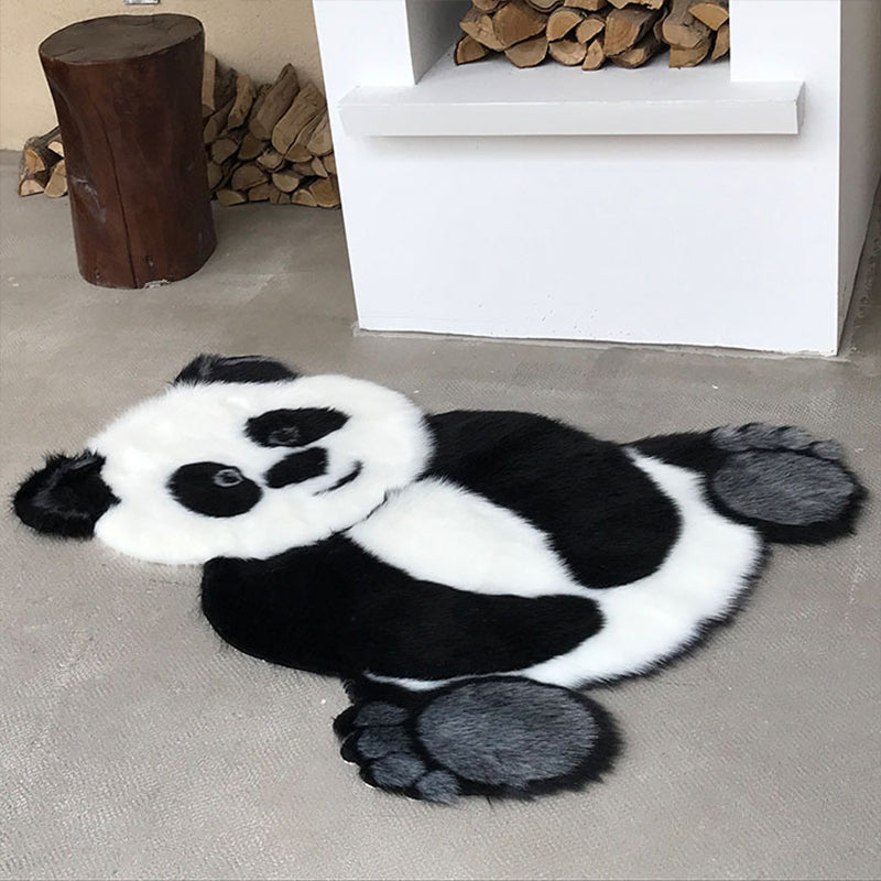 Unique Multicolor Modern Rug Synthetics Animal Skin Printed Rug Stain Resistant Pet Friendly Non-Slip Backing Rug for Bedroom
