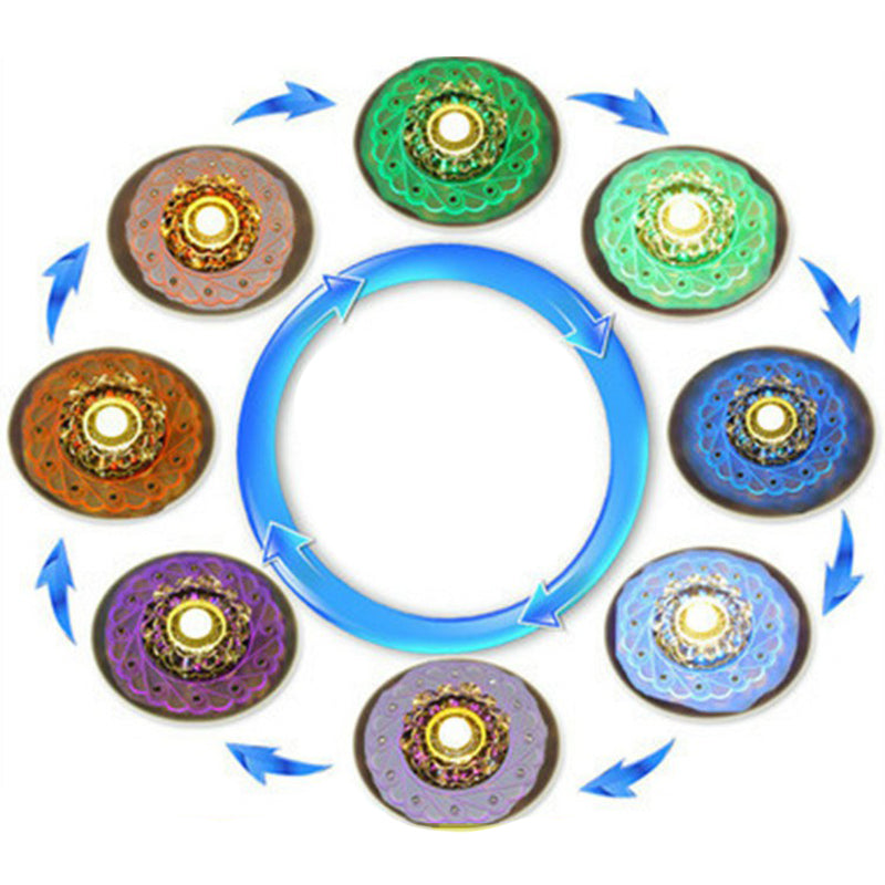 Clear Flower LED Flush Mount Light Simplicity Crystal Flush Monte Massimale Luce per Entryway