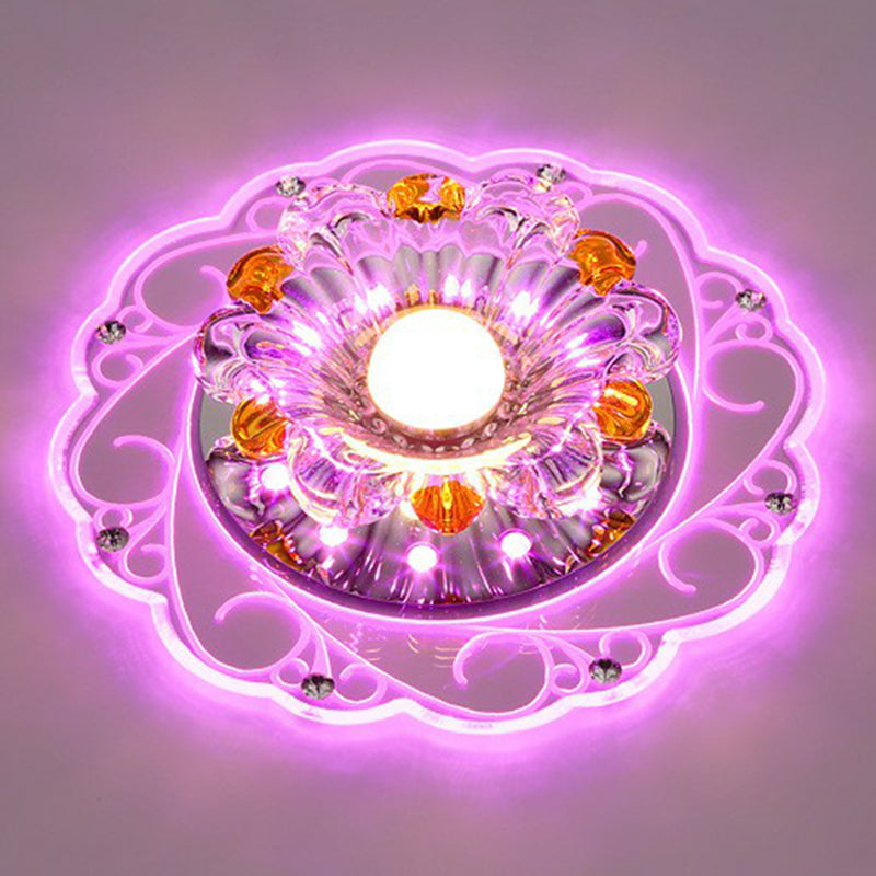 Blossom Flush Light Moderne kristallklare LED-Deckenleuchte für den Flur