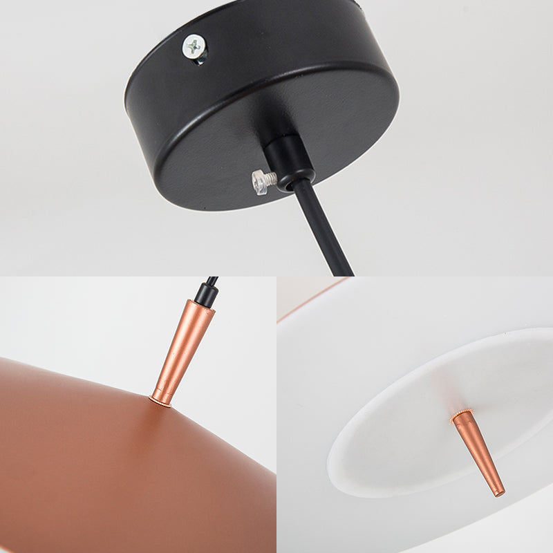 Suspension à suspension mince en or rose