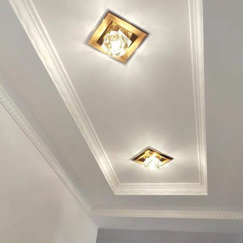 Edelstein Foyer LED-Unterputz Licht Kristall Einfachheit Flush Mount Deckenleuchte