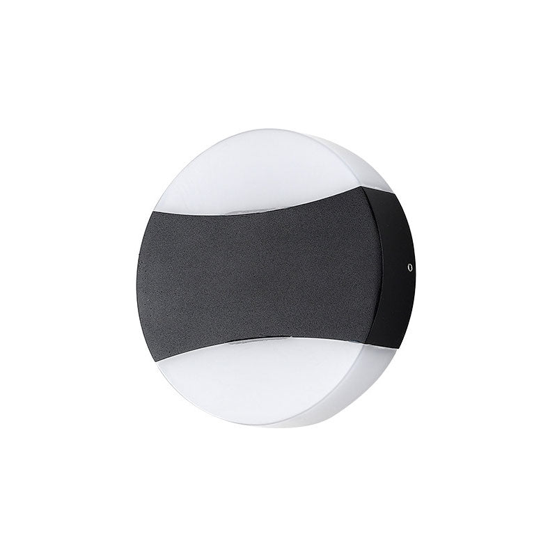 Geometrical LED Wall Lighting Contemporary Aluminum Black Sconce Light Fixture for Patio