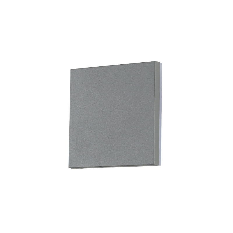 Geometric Courtyard LED Wall Mounted Light Aluminum Simplicity Wall Sconce Lighting in Grey