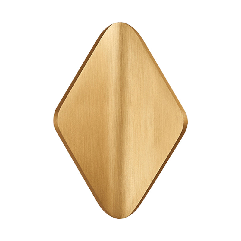 Cóncavo Rombus Maled Maledro Maledia LED moderno/dorado/Café Luz para sala de estar para sala de estar