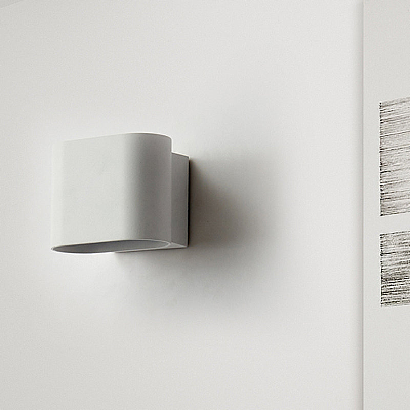 Bordo rotondo cuboide wall sconce luce semplice metallo a led nero/grigio/bianco monte a monte per corridoio