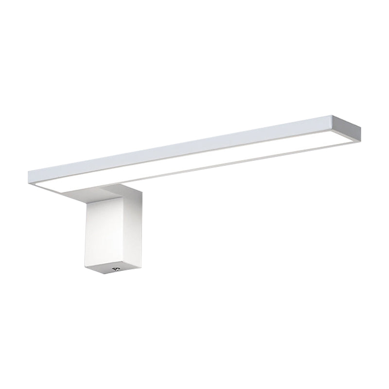 Luz de montaje de pared rectangular minimalista acrílico blanco/negro LED de la pared de la pared de la noche de la pared en luz cálida/blanca