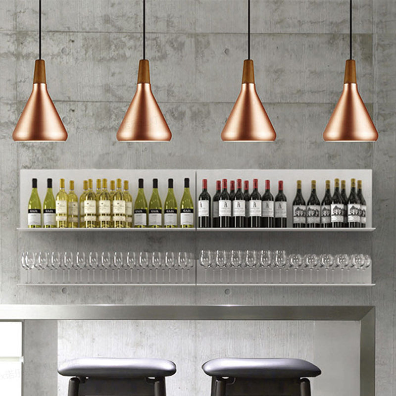 Cone Shade Plafond Light Simplicité métallique 1