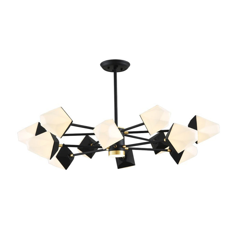 Acrylic Gemstone Shaped Suspension Light Simplicity LED Chandelier Pendant Light for Dining Room