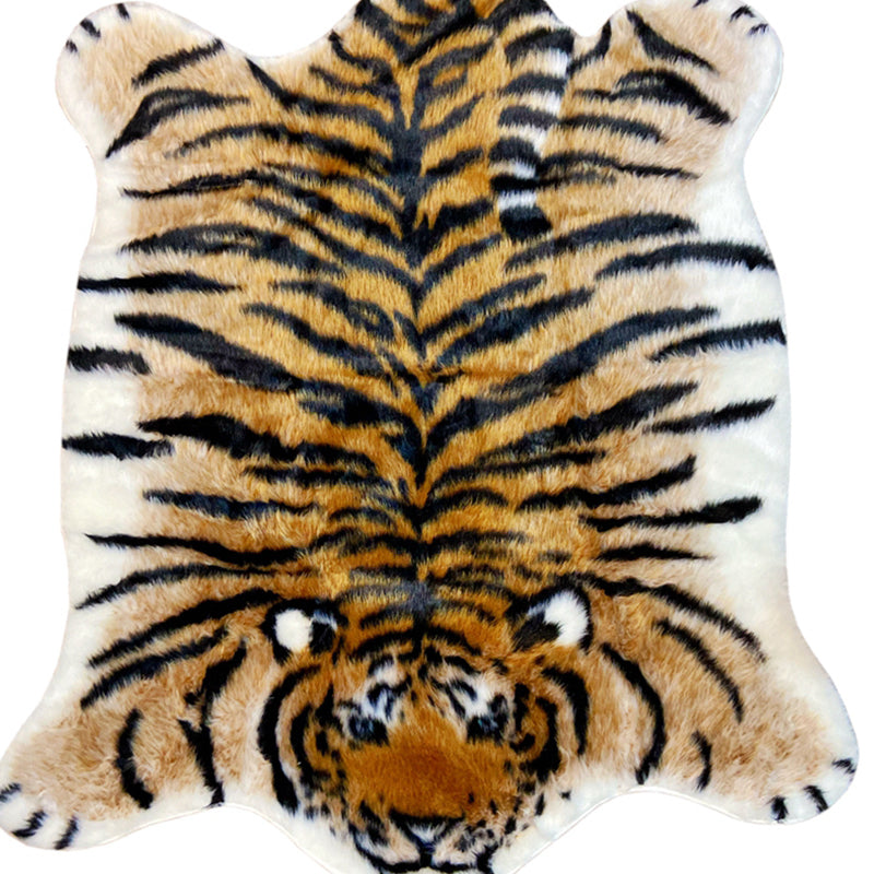 Tapis de chambre à coucher scandinave tapis de peau animale artificielle polypropylène antidérapant la zone résistante à la tache lavable antidérapante
