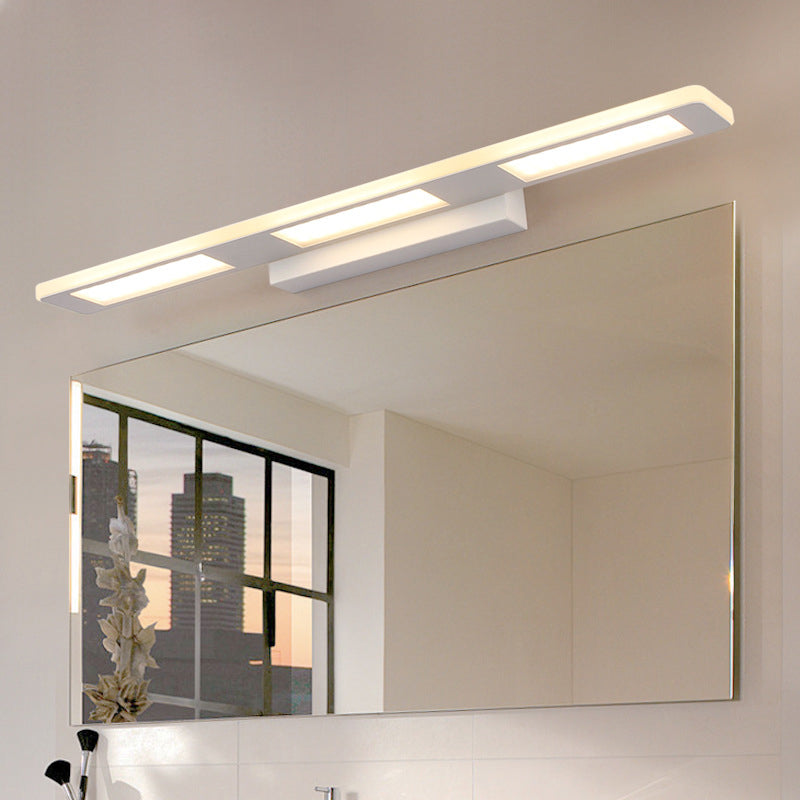 Rechteckige Acryl -Eitelkeitswandlicht Moderne LED LED LED LEGELCHLAFT