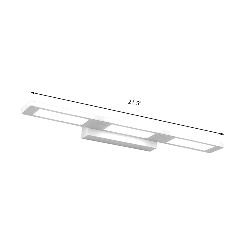 Rechteckige Acryl -Eitelkeitswandlicht Moderne LED LED LED LEGELCHLAFT