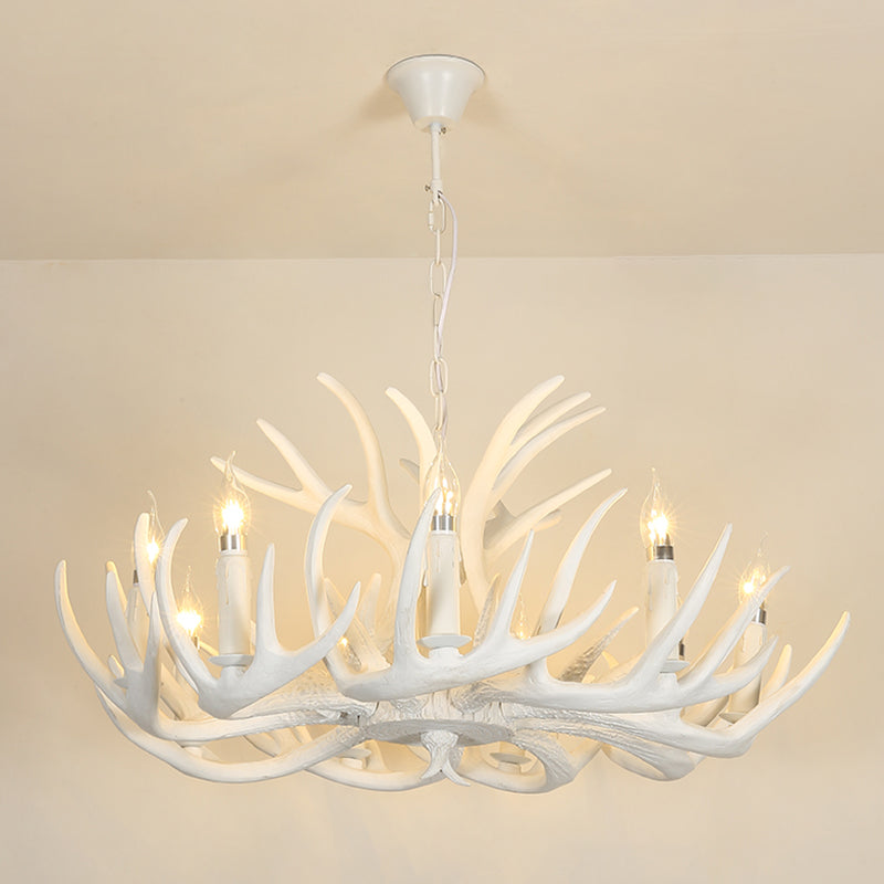 Lustre en résine en forme de corne de cerve