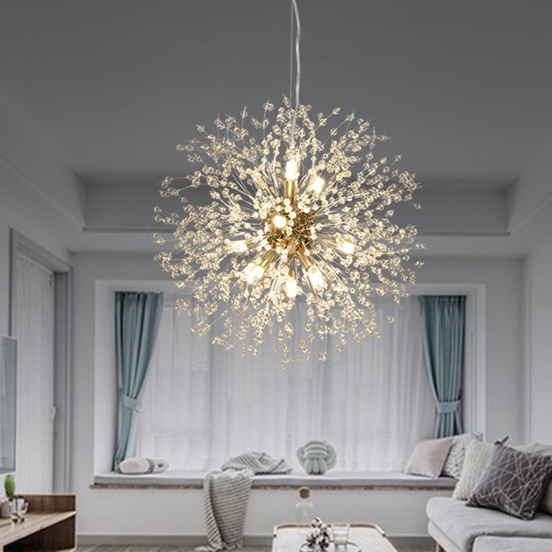Crystal Orb Dandelion plafondverlichting moderne kroonluchter lichtarmatuur voor woonkamer