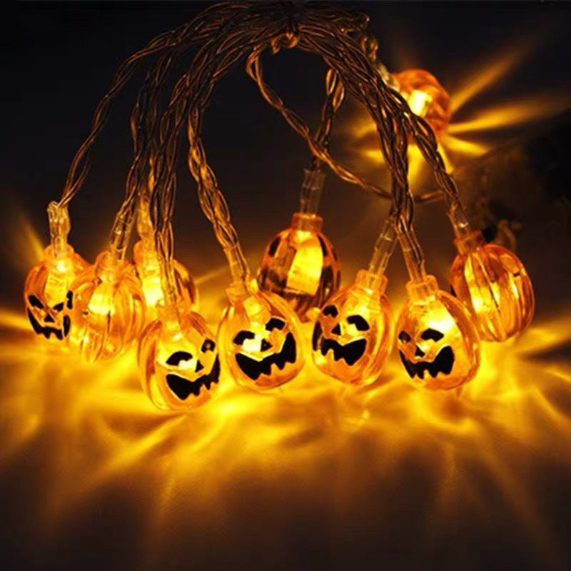 Pumpkin Plastic Battery String Light Contemporary Clear LED Halloween Fairy Lighting