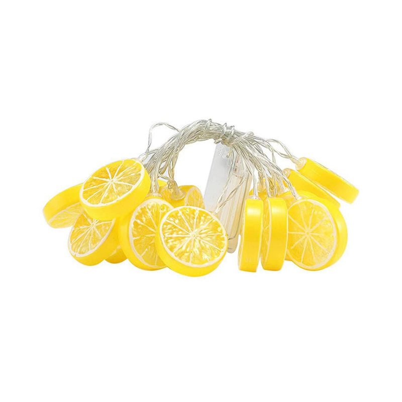Lemon Slice Bedroom LED String Lamp Plastic Art Decor Battery Powered Fairy Lighting