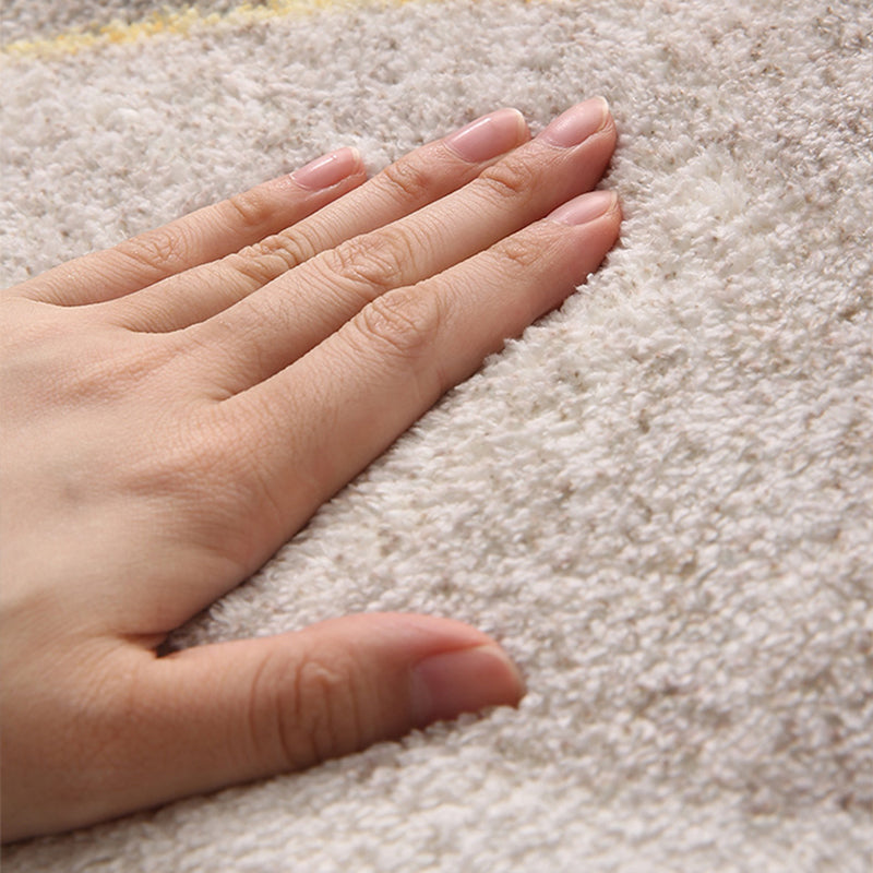 Bohemia Patterned Rug Multicolor Polypropylene Rug Non-Slip Backing Pet Friendly Washable Carpet for Sitting Room