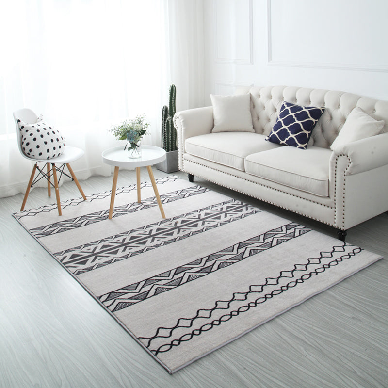 Multikolor Böhmen Teppich Polyester Symmetrischer Druck Teppich Färbung resistent maschinenwaschbar