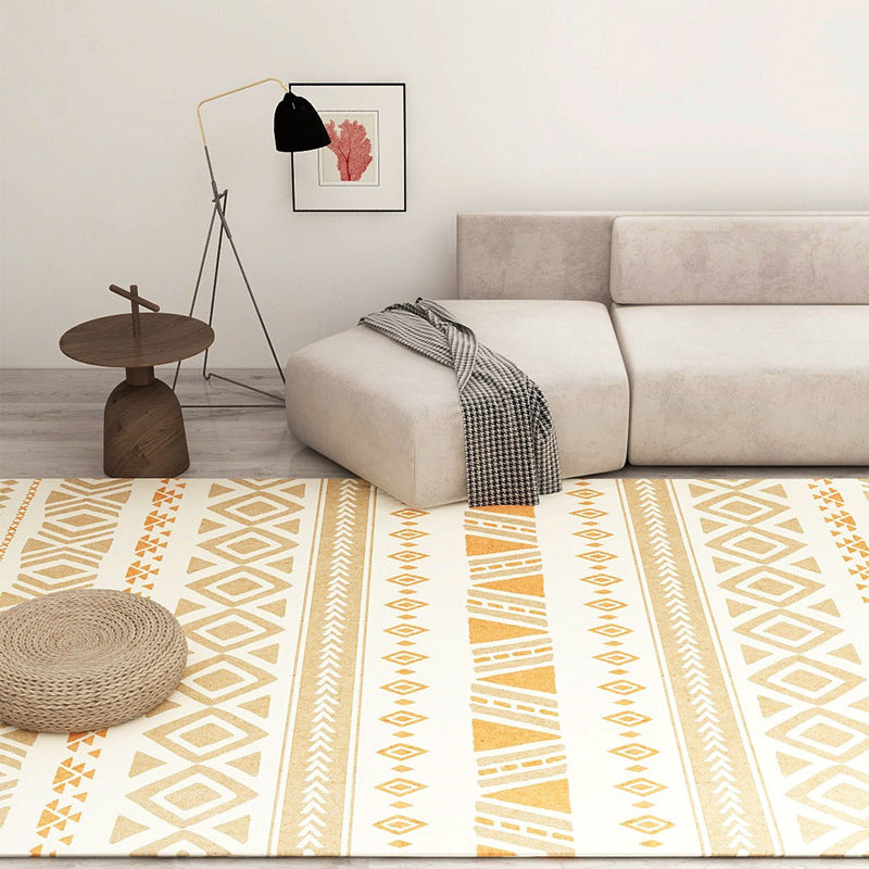 Tappeto marocchino fantasioso Multicolore Simmetrico GEOMETRY RESISTENTE RESISTENTE NON SLIP INCLIFABILE RAP