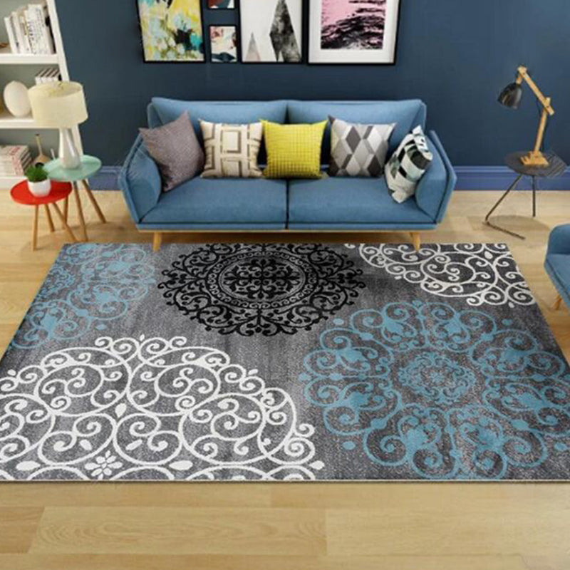 Tapis boho à chaux à chaux à chaux à chaux polyester le tapis lavable de machine non glissée pour animaux de compagnie pour animaux de compagnie pour décoration intérieure