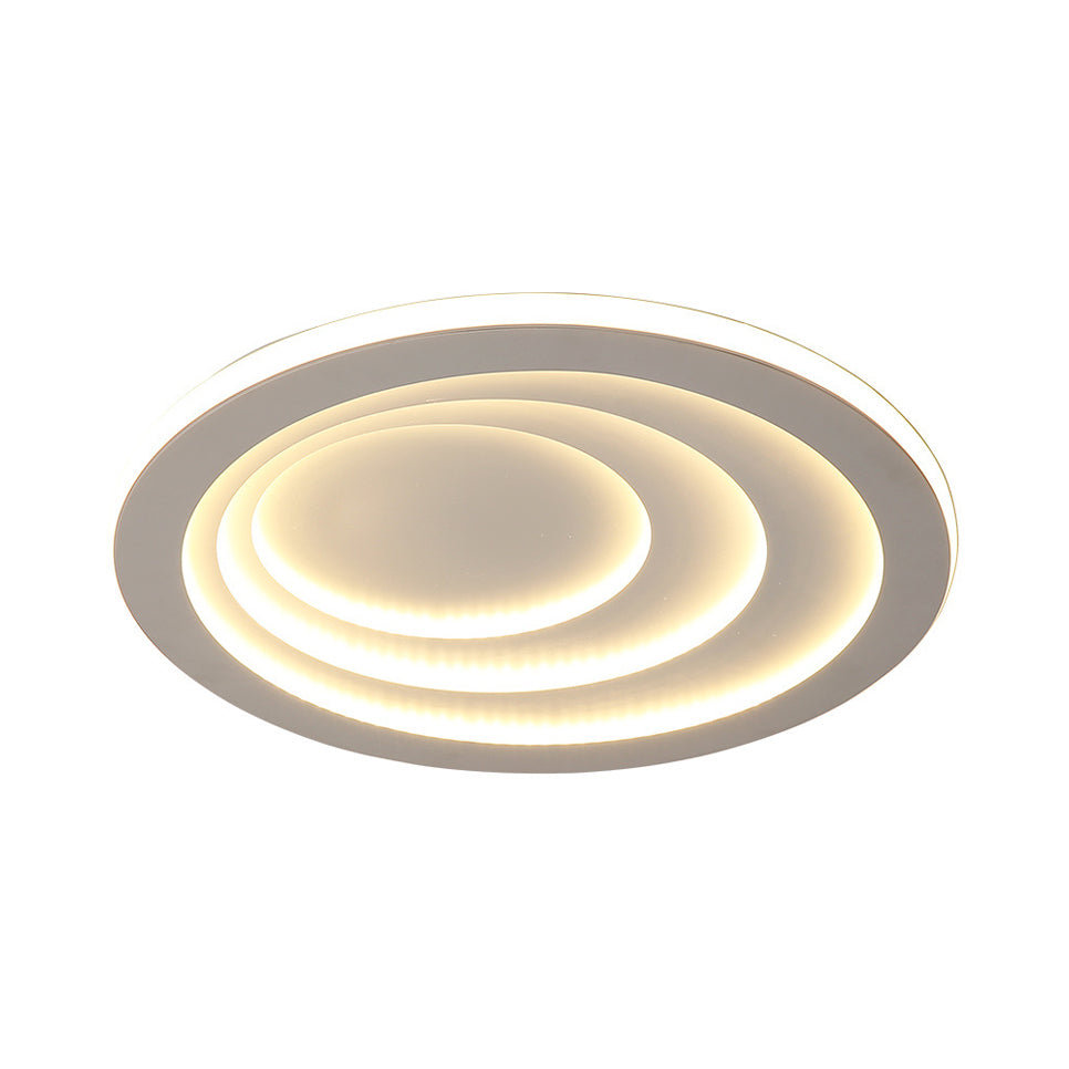 Acrylic Ripples Flush Ceiling Light 16"/19.5"/23.5" Wide Modern Ceiling Mounted Fixture in Warm/White Light