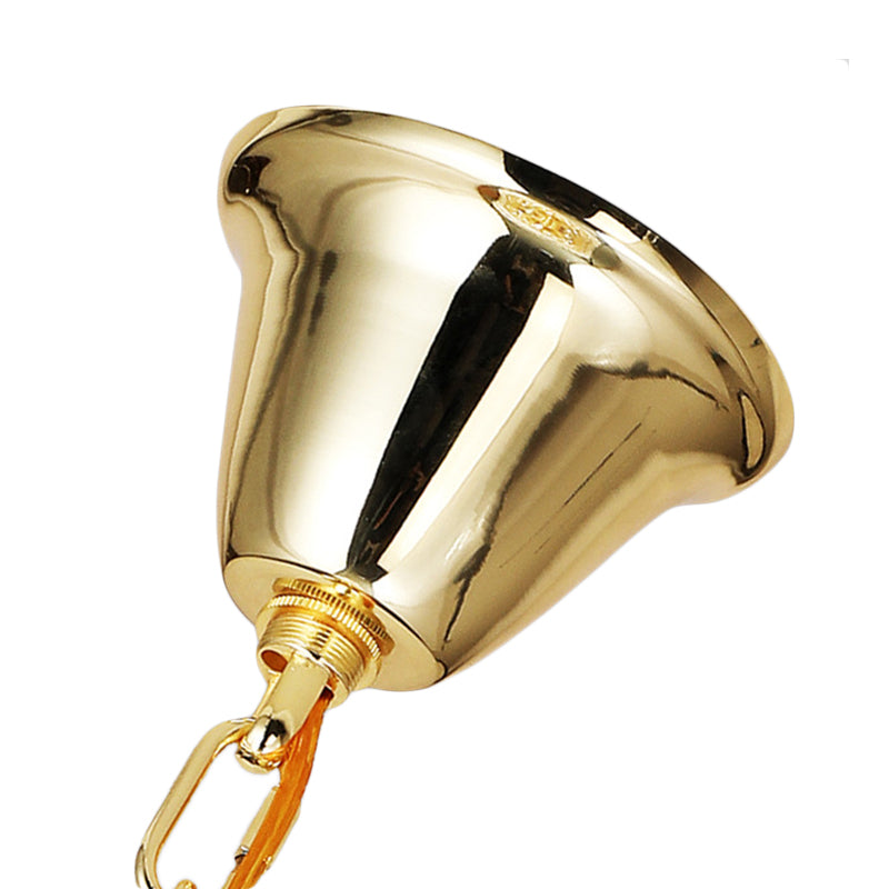 Luz colgante de metal y cristal Luz de lámpara moderna 8/11 Luz de lámpara negra, 18 "/23.5" de ancho