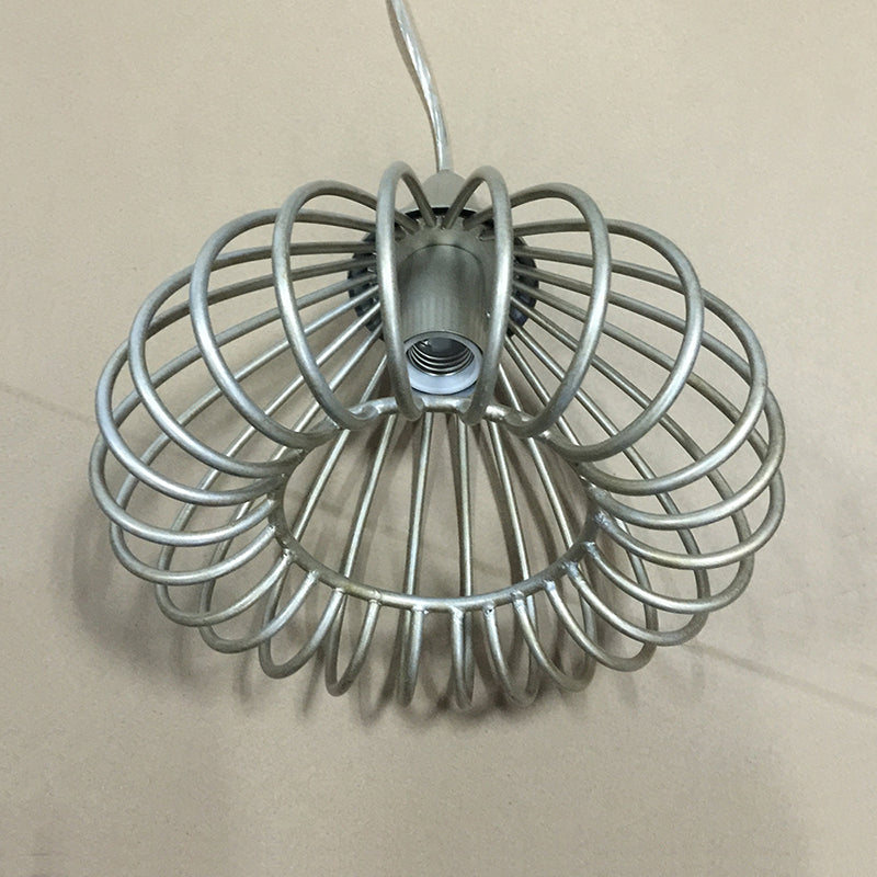 Kit di luce sospesa in gabbia Kit tradizionale in metallo tradizionale 1 illuminazione a sospensione in oro chiaro