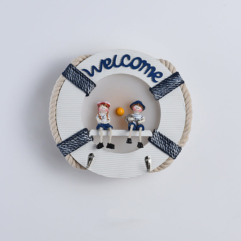 Circle Shaped Child Room LED Wall Mount Lighting Metallic Modern Wall Light Fixture