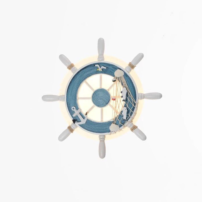 Monte a parete ombreggiata Light Kids Kids Acrilic Accasionismo Apparecchiatura da parete LED in bianco